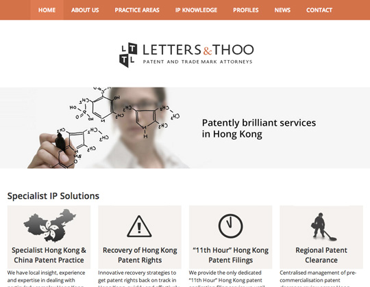 responsive website design for letter & thoo