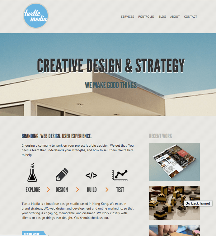 old homepage design old homepage design